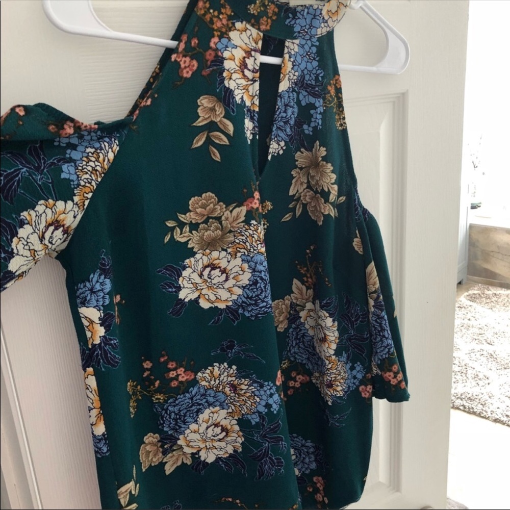 Cold shoulder blouse